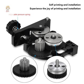 Bánh răng giảm tốc bằng thép cứng TWE Động cơ tốc độ cao cho CR10 CR-10S Ender3 V2 HGX LITE Máy đùn bánh răng kép VN