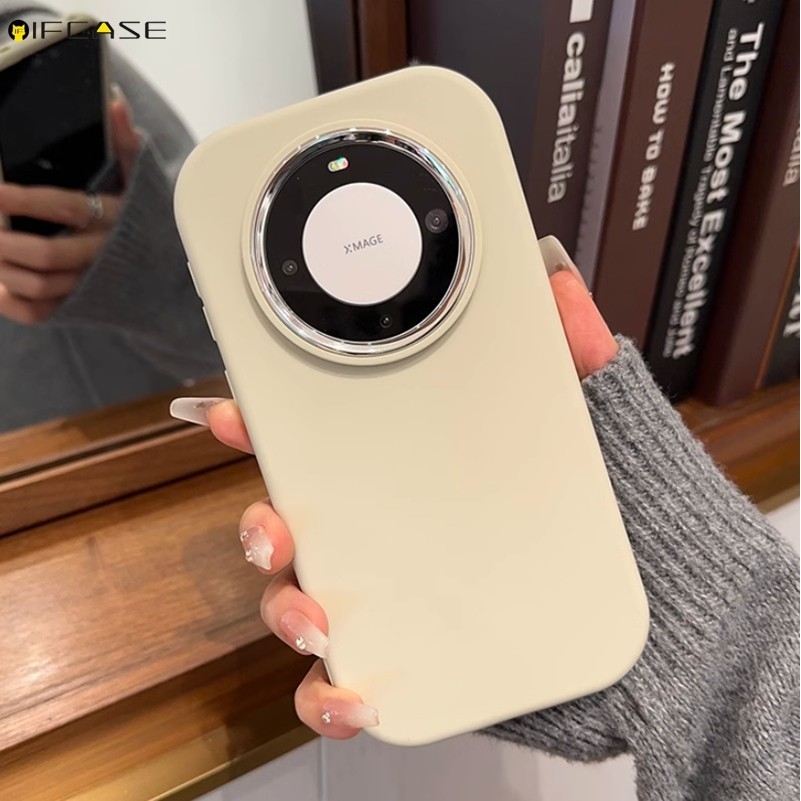 Dành Cho Honor X9A X9B X50 X50i X40 X40i GT X30 X30i Magic 6 Pro 4 Lite Vỏ Điện Thoại ins Hình Bầu Dục Dễ Thương Mạ Tròn Kẹo Màu Trơn Mờ Mờ Mờ Vỏ Silicon Mềm Vỏ