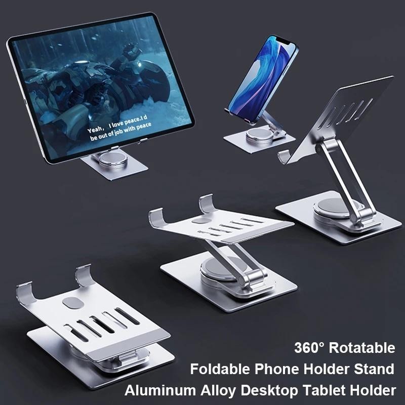 Giá Đỡ Điện Thoại Có Thể Gập Lại Cho Samsung Galaxy Z Fold 7 6 5 4 3 2 Hợp Kim Nhôm Để Bàn Cho ipad Máy Tính Bảng Đứng S24 S23 Ultra 360 Xoay S22 S21