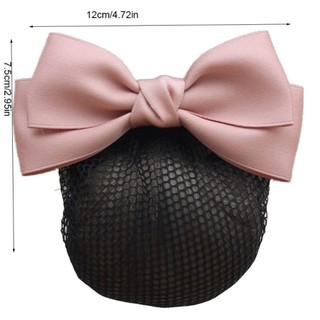 YONDR Nơ Lò Xo Kẹp, Ruy Băng Phong Cách Hàn Quốc Bun Snood, Kẹp Tóc Vintage Đuôi Ngựa Kẹp Mũ Lưới Tóc Ngân Hàng