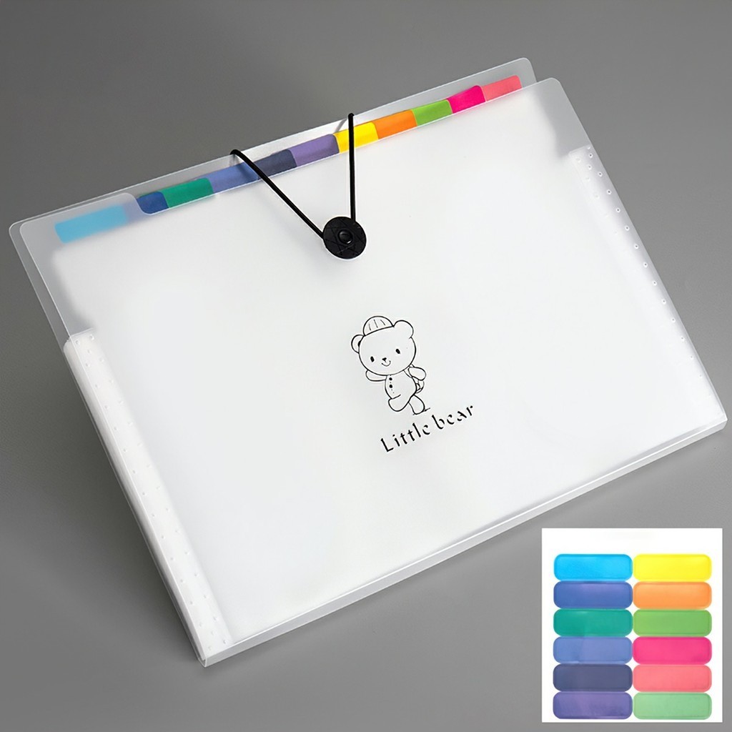 Túi đựng tài liệu tệp đựng tài liệu nhiều ngăn kẹp file túi đựng tài liệu A4 phụ kiện văn phòng phẩm
