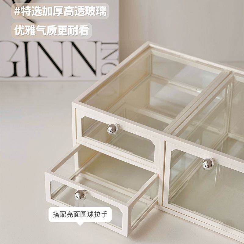 Phụ Kiện Tóc Barrettes Hộp Bảo Quản Kính Trang Sức Hộp Bảo Quản Tinh Tế Hộp Trang Sức Bông Tai Bông Tai Vòng Cổ Hộp Mỹ Phẩm Hộp Bảo Quản Kính Chống Bụi