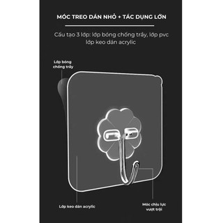 Móc inox dán tường siêu dính Buna chịu lực tốt nhất dành cho gia đình, văn phòng