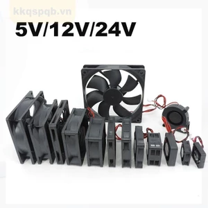 Quạt làm mát DC 5V 12V 24V Vỏ động cơ không chổi than 30mm 40MM 50MM 60MM 70MM 80MM 90MM 120MM 4cm 12cm VNK3
