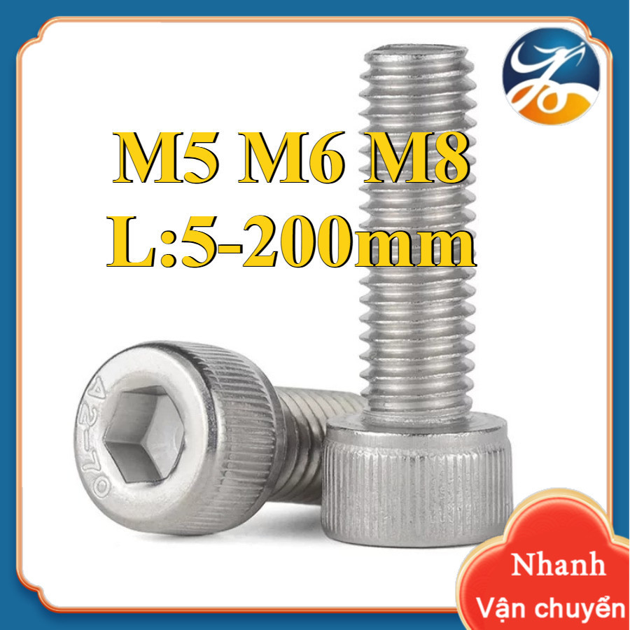M5 / M6 / M8 Ốc Vít Lục Giác inox 304 / Ốc Vít Lục Giác loa/bulong Lục ...
