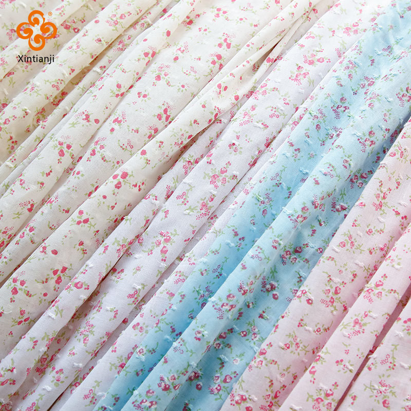 Phong Cách Mục Vụ Hoa Cắt Hoa Nguyên Chất Vải Cotton Tự Làm Quần Áo Bé Handmadesummer Mỏng Váy 0.5 Mét YHTJ0202