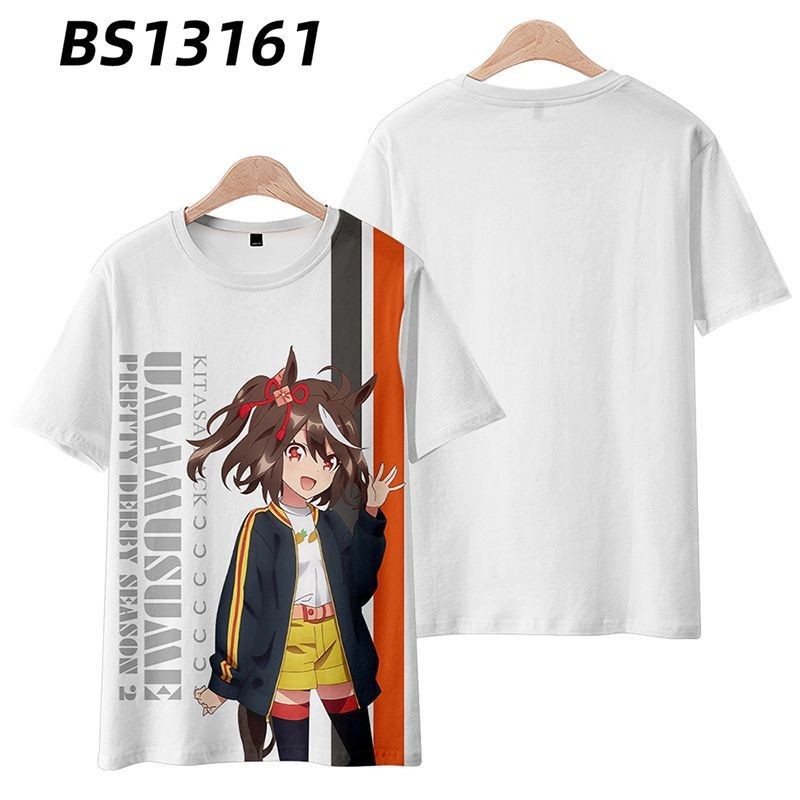 Áo thun cosplay Uma Musume Pretty Derby, thiết kế 3D, thoáng mát mùa hè
