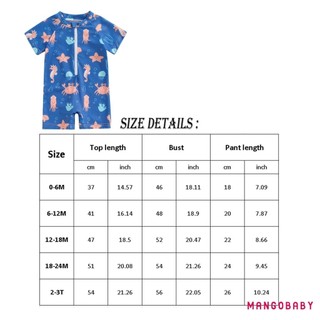 Mg-toddler Bé Trai Rash Guard Đồ Bơi Hoạt Hình Sinh Vật Biển In Hình Tay Ngắn Đồ Bơi Dây Kéo Phía Trước Bộ Đồ Tắm