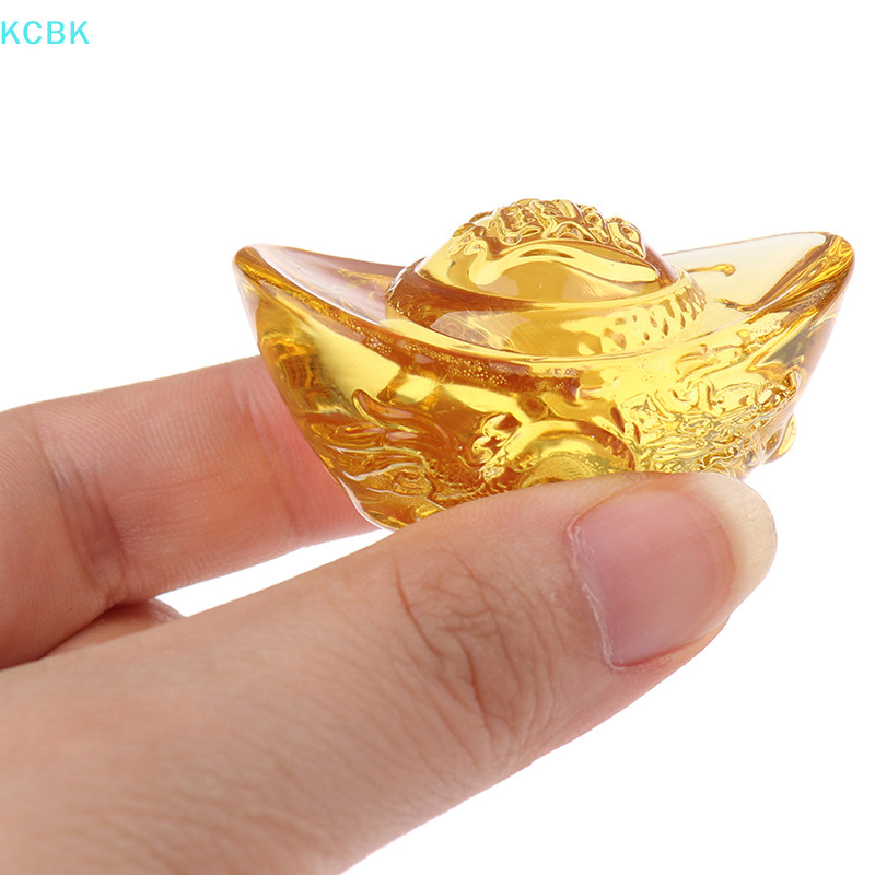 [Kc] Thỏi họa tiết rồng Yuan Bảo phong cách Trung Quốc Trang trí nhà may mắn [BK]