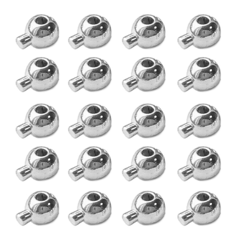 Pack of 20 Durable Positioning Clasp Copper Plating Stopper Spacer Beads