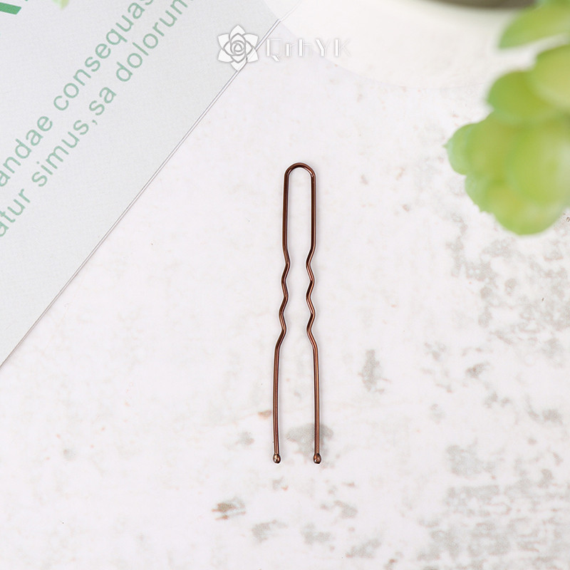 Qrhyk 50 Cái / bộ Tóc Sóng Hình Chữ U Bobby Pin Barrette Salon Kẹp Tóc Mới