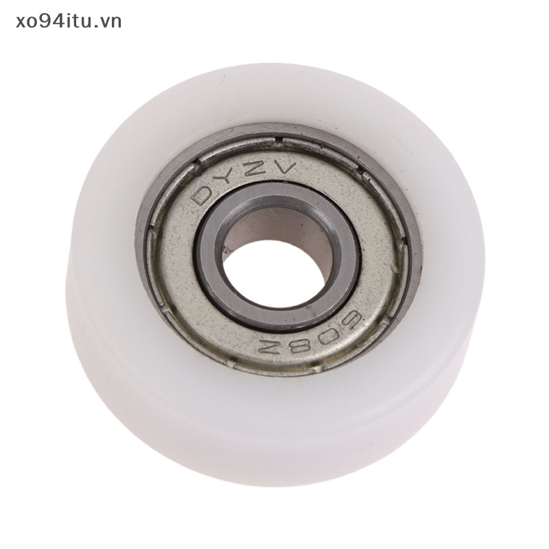 Xoitu 1PC 8 * 30 * 10mm Tiêm Đúc Nylon Vòng Bi Bánh Xe Vòng Bi 608 Con Lăn Bánh Xe Đường Sắt Ròng Rọc Cửa Sổ Theo Dõi Ròng Rọc VN