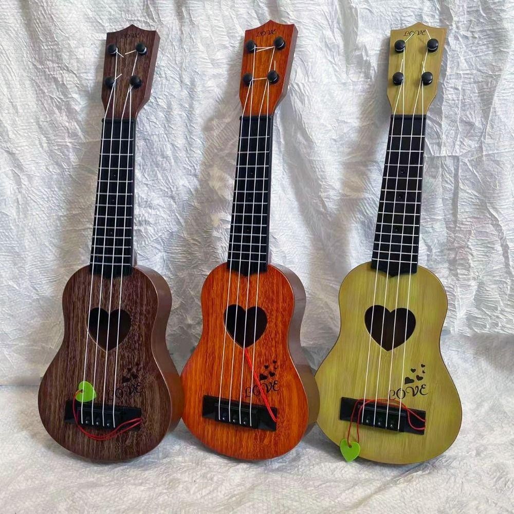 Đồ chơi nhạc cụ FUHUIOT Ukulele 4 dây, đàn guitar nhỏ cổ điển bền bỉ có thể chơi cho người mới bắt đầu