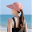 Mũ đuôi ngựa rỗng ESSENCEH, Mũ chống nắng mùa hè dành cho nữ có thể tháo rời chống tia cực tím, vành rộng có thể gập lại Mũ đi biển