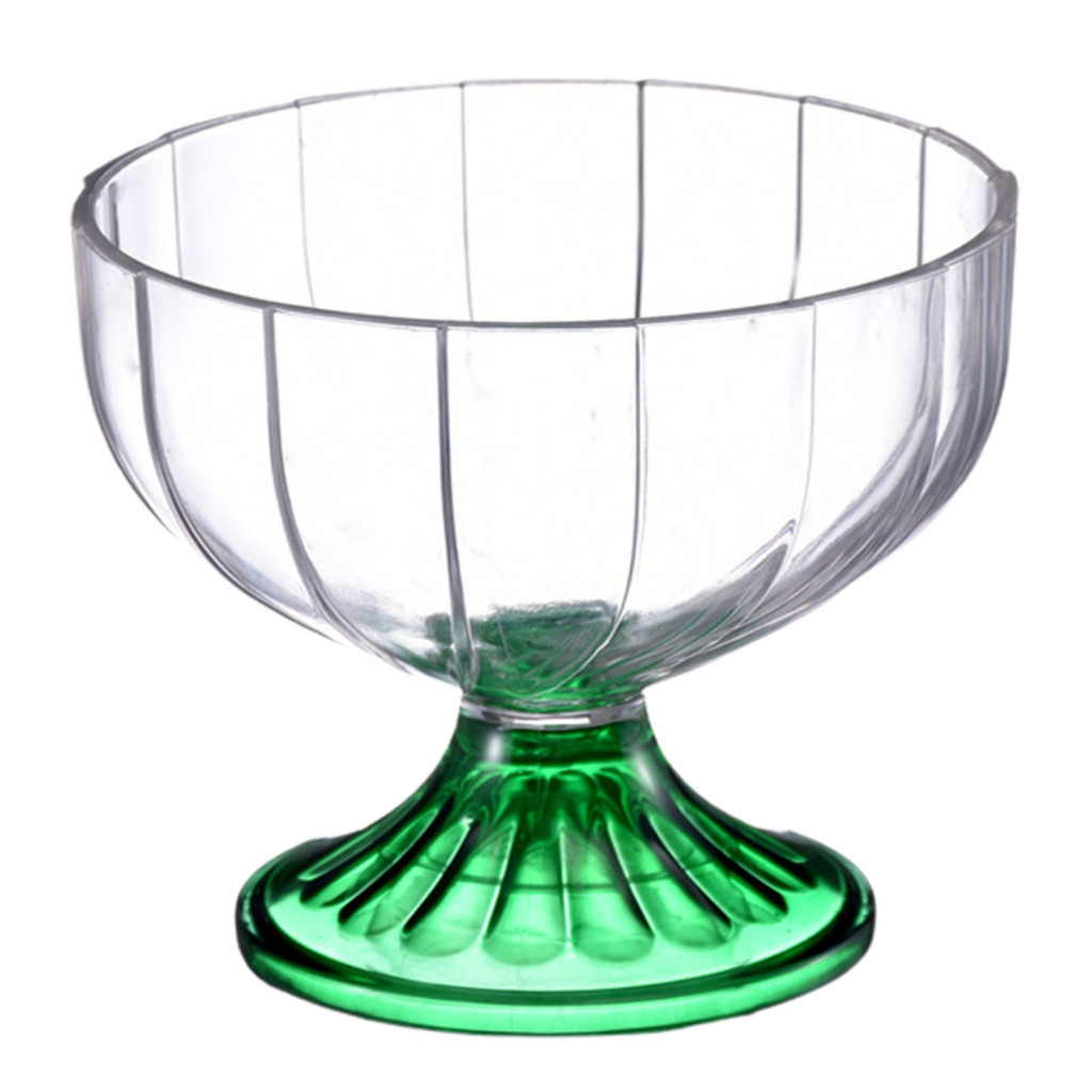 Thai| 300ml Bát Tráng Miệng Trong Suốt Có Thể Tái Sử Dụng Không Thể Phá Vỡ Acrylic Trẻ Em Kem Sữa Lắc Cốc Cho Nhà Bếp