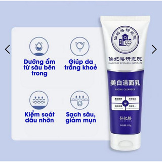 Sữa Rửa Mặt Kích Trắng Collagen Yến Tươi, Sữa Rửa Mặt Trắng Da Làm Sạch Sâu Giảm Mụn Kiểm Soát Dầu Nhờn 110g
