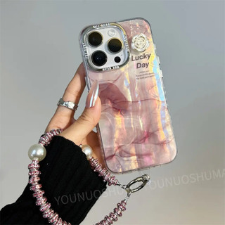 Ốp điện thoại hoa trà ba chiều màu đỏ rượu vang cho iPhone15 14 13 12 11 Pro MAX IXS MAX XR XS Bảo vệ camera mạ điện chống sốc sang trọng Ốp lưng cứng