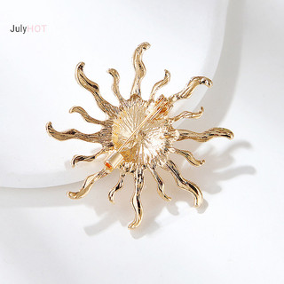 Julyhot Thời Trang Cá Tính Hoa Mặt Trời Thổ Cẩm Pin Cho Nữ Quần Áo Trang Sức Dự Tiệc Phụ Kiện Massivedeals
