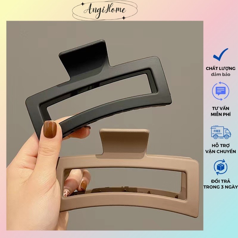 Kẹp tóc càng cua Hàn Quốc cỡ lớn SIZE 13cm nữ đẹp hottrend nhám cặp búi tóc dễ thương cào 10 răng, 14 răng ANGIHOME