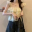 EBINLANDS Sling, Áo Vest Spice Girls, Áo Crop Top mùa hè ngọt ngào thông thường ngoài trời