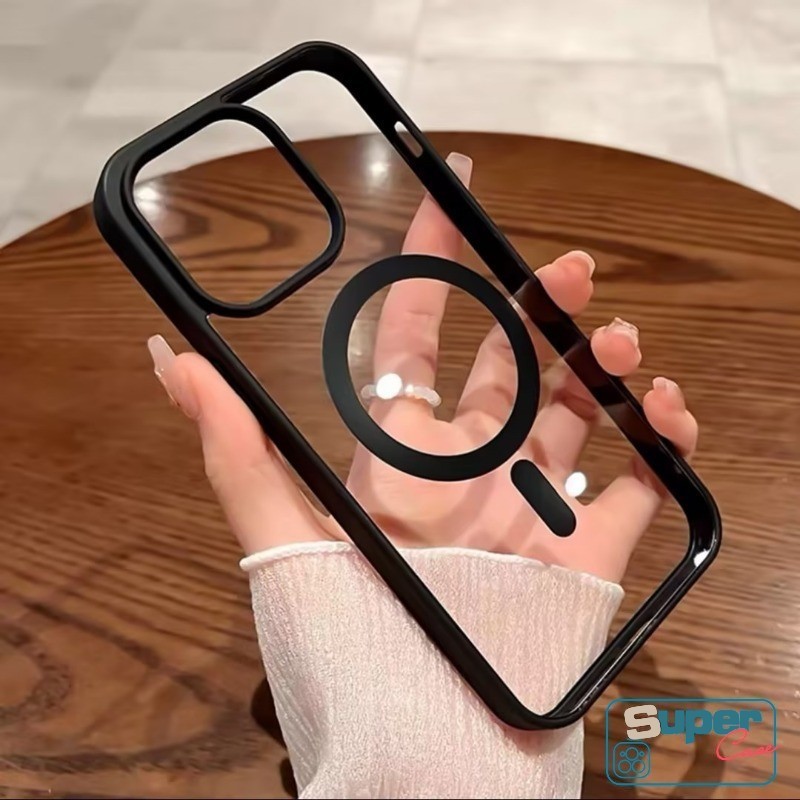 Ốp bảo vệ từ tính mờ sang trọng đơn giản màu trơn sang trọng Tương thích cho IPhone 11 16 15 14 13 12 Pro MAX 7Plus 7 8 Plus XR X XS MAX SE 2022 Vỏ Tpu mềm trong suốt