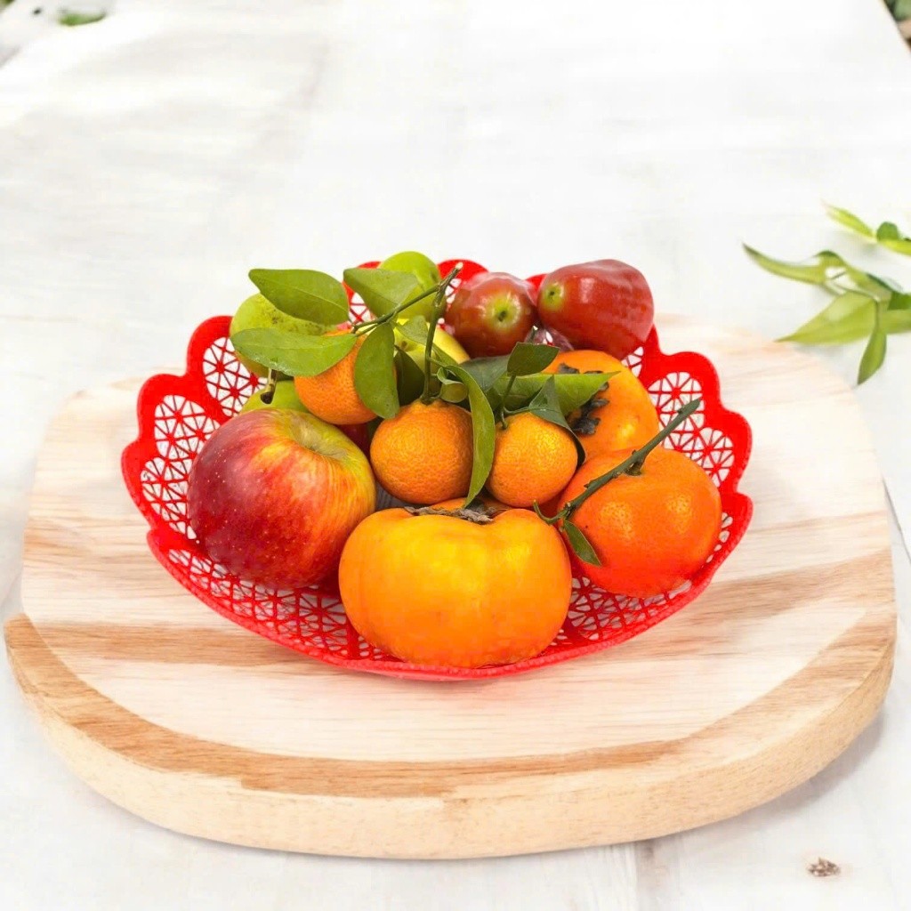 Rổ Trái Cây Tròn Nhỏ Vinh Nam Plastic Dùng Đựng Thực Phẩm Trái Cây An Toàn Tiện Lợi Size 36 Mã 308