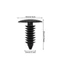 Mt 20 / 50 Chiếc 8 Mm Tự Động Chốt Đinh Tán Đẩy Trong 8 Mm Thân Xe Ô Tô Mái Viền Bảng Điều Khiển Kẹp Fender Ốp Lưng Tấm Chắn Giữ Kẹp Đa Năng