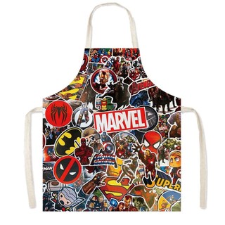 Marvel Người Nhện Siêu Anh Hùng Họa Tiết Hoạt Hình Dễ Thương Tạp Dề Người Lớn Không Tay Chống Bẩn Nhà Bếp Nhà Eo Yếm 2.18