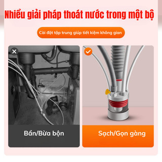 Bộ Van Khớp Nối Myd.23 5in1, Ngăn Mùi Hiệu Quả Cho Nhà Bếp