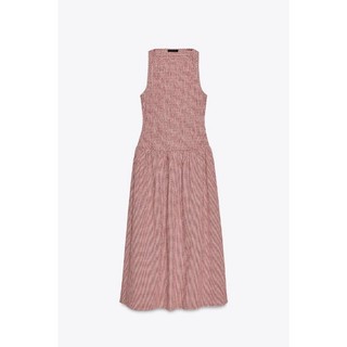 Zara Spring Sản phẩm mới dành cho nữ kiểu Pháp cổ tròn không tay ôm vừa vặn 3067329
