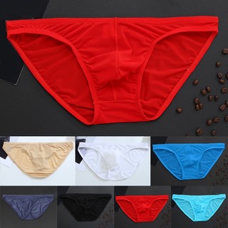 [Otorl] Quần lót Skinny Ice Silk gợi cảm dành cho nam nóng bỏng Thoải mái thoáng khí Quần lót lưng thấp thoáng khí thoải mái