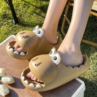 Unisex Người Lớn-Con Hoạt Hình Dễ Thương 3D Hippo Dép Đi Biển Ngoài Trời Eva Đế Mềm Chống Trơn Trượt Xăng đan Trẻ Em