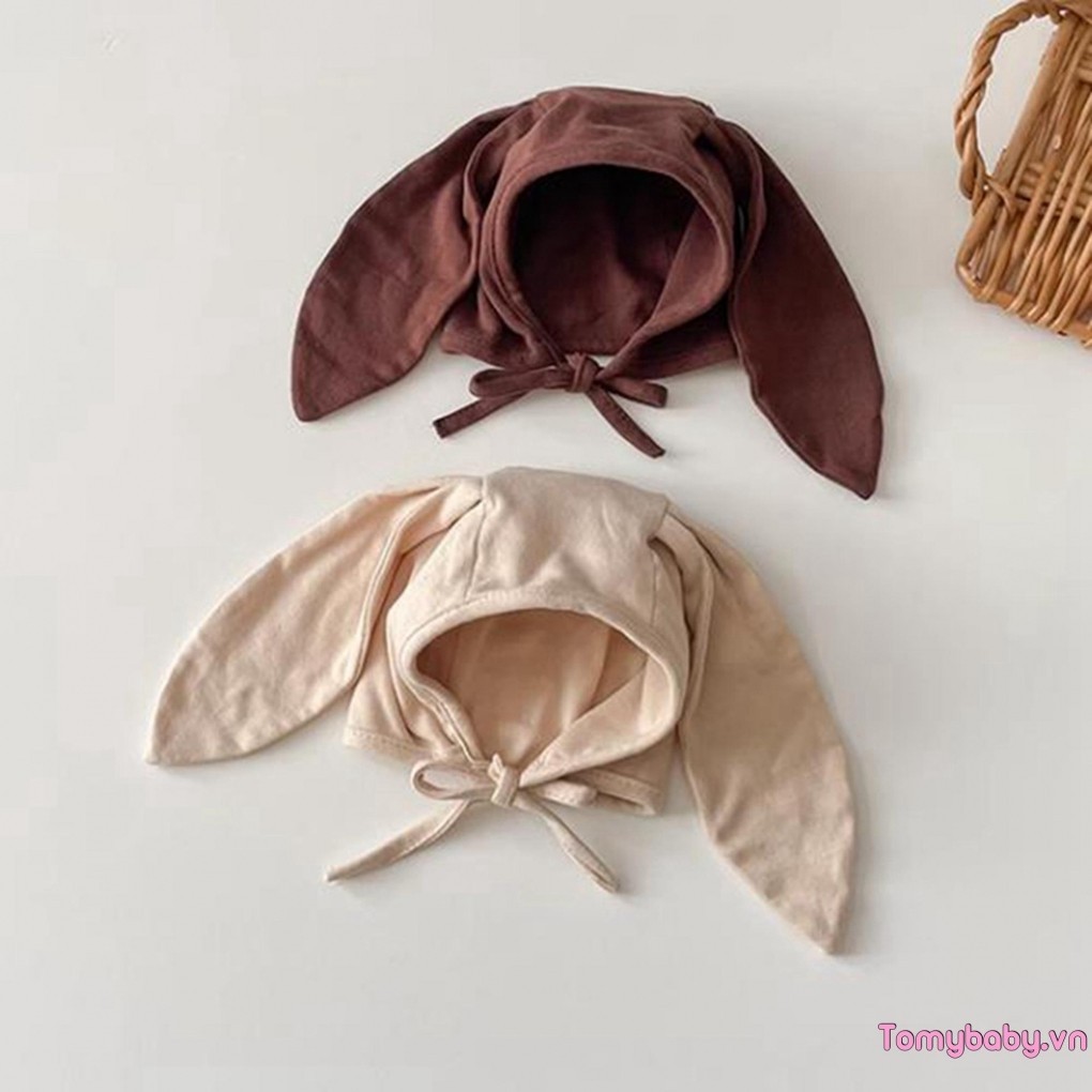 Bé Dễ Thương Bunny Ear Beanie Mũ Trẻ Sơ Sinh Mũ Bonnet Thoáng Khí Cho Bé Gái Bé Trai