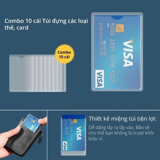 Combo 10 - 20 Vỏ Bọc Căn Cước Công Dân – Thẻ ATM Hàng Nhựa Dẻo 🔥 Siêu Thị Hoa