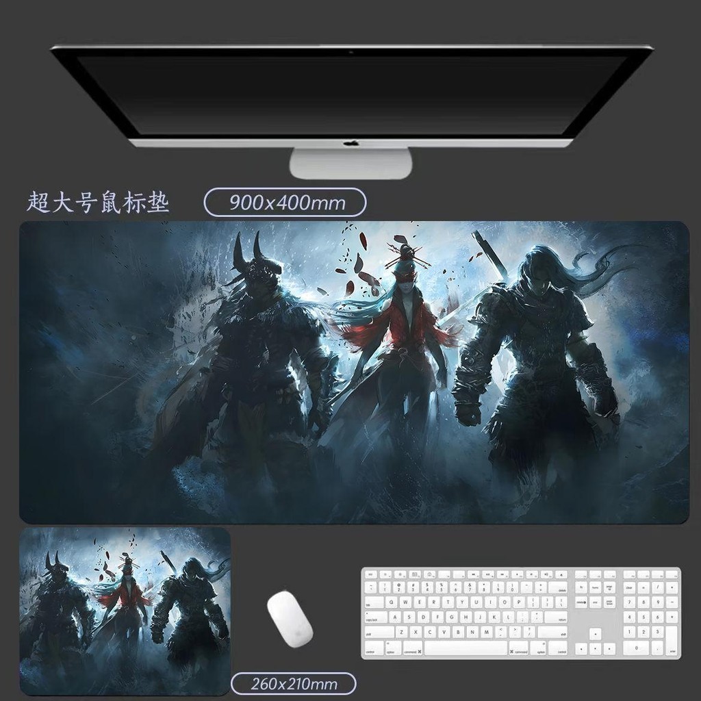 Miếng Lót Chuột Naraka: Bladepoint Extra-Large Bàn Phím Dày Thảm Bàn Chơi Game Máy Tính Thảm 90 * 40 / 80 * 30 / 60 * 30 / 26 * 21cm Quà Tặng Cho Game Thủ Trực Tuyến