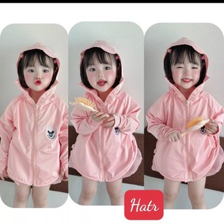 10-19kg (nhiều màu) Áo khoác đi nắng dáng ngắn cho bé trai và bé gái chất thông hơi chống tia UV