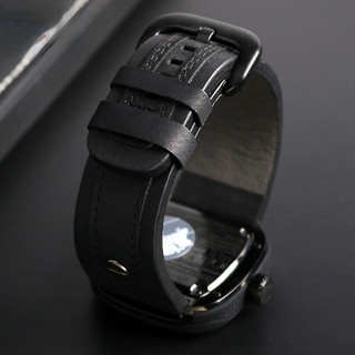 Dành cho dây đeo đồng hồ nam 28mm Seven Friday da bò nâu đen cho dòng 7friday Q1M2