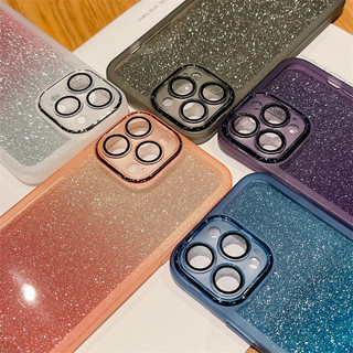 Ốp lưng Tecno Pova 7 4G Vỏ lấp lánh sang trọng Tecno Pova7 Gradient Bling Vỏ silicon trong suốt có bảo vệ ống kính