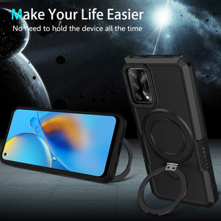 Dành Cho OPPO A74 4G / A95 4G Ốp điện thoại Có Giá Đỡ Vòng PC Cứng Cạnh TPU Mềm Cấp Quân Sự Chống Rơi Vỏ Mỏng Chống Sốc