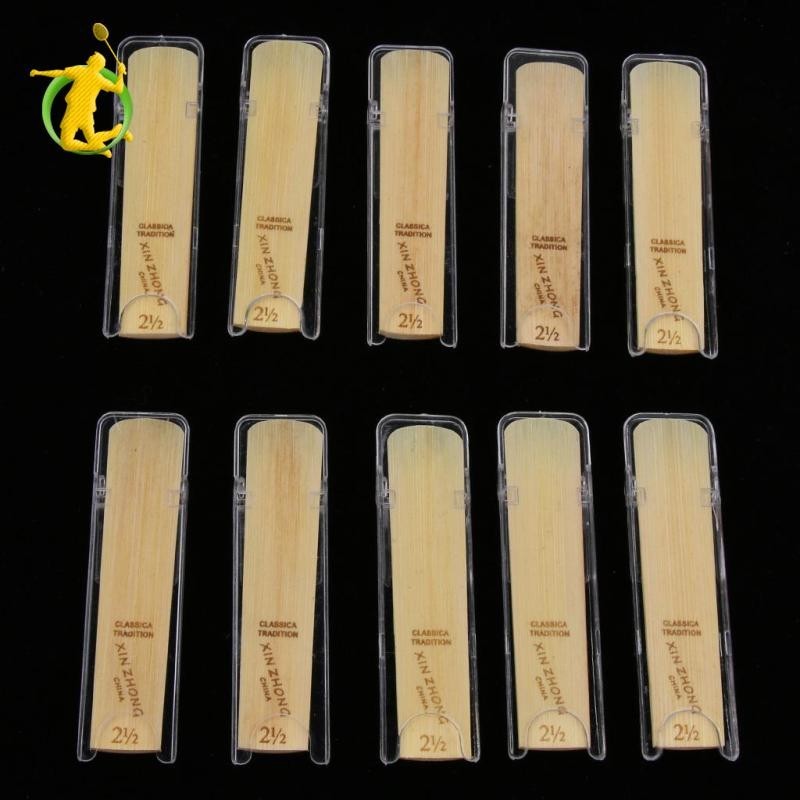 Chuyên Nghiệp 10 Miếng 2 1 / 2 Alto Saxophone Sax Reeds Bộ Phận Nhạc Cụ Gió Cao Cấp