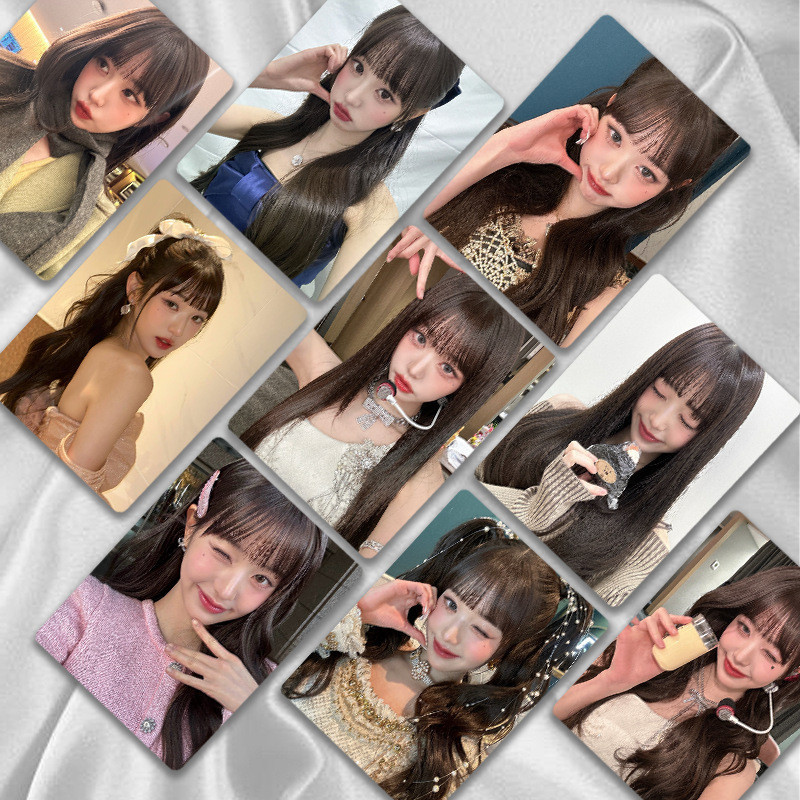 Linxx 55 Chiếc IVE Wonyoung Thẻ Laser Holographic Kpop Photocards Dòng Bưu Thiếp