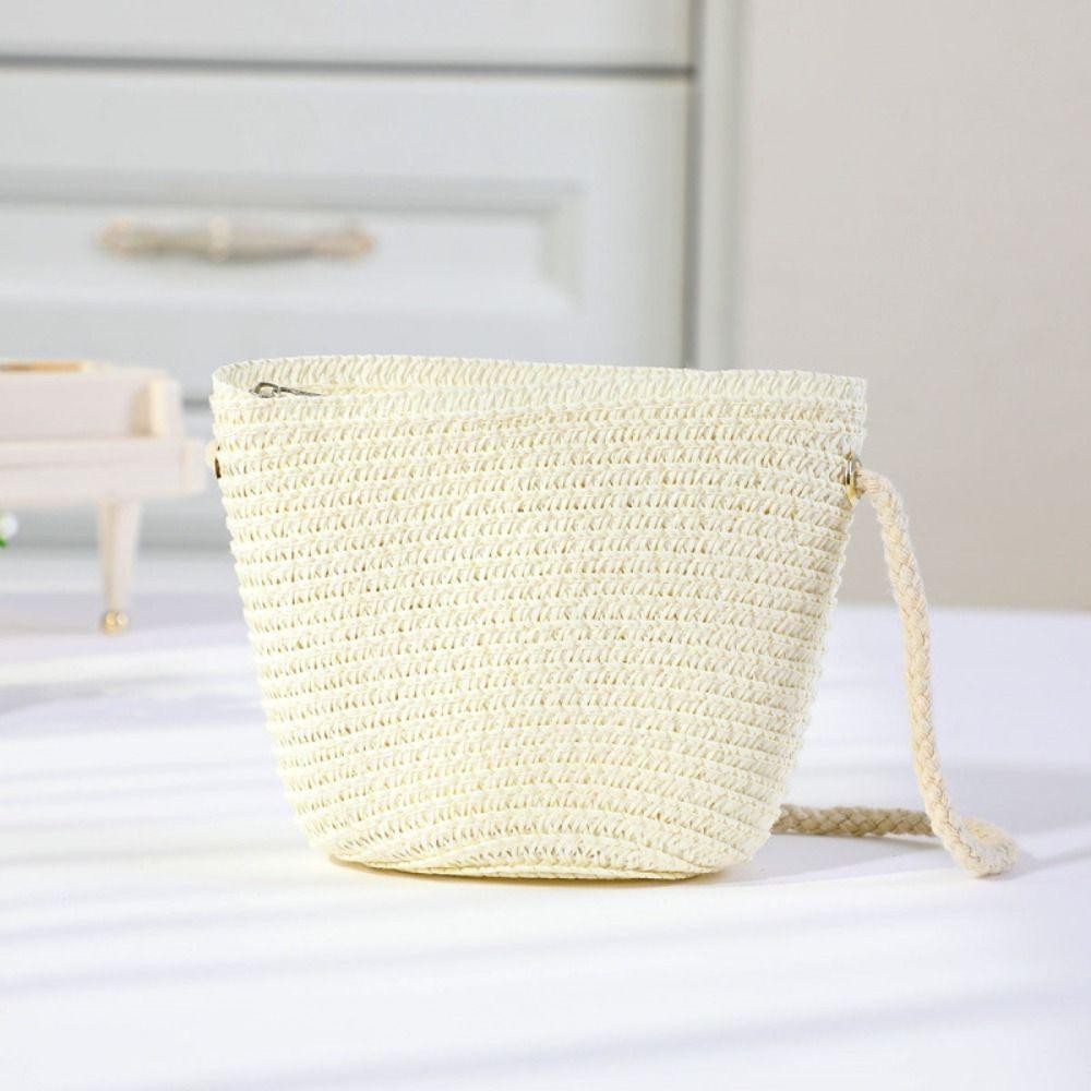 GETVOW Kid Messenger Túi, Dây Kéo Ảnh Đạo Cụ Bé Gái Túi Ống Hút Hoa, Handmade Dệt Ví Đựng Tiền Xu Giỏ Đựng Túi Xách Đeo Ngang