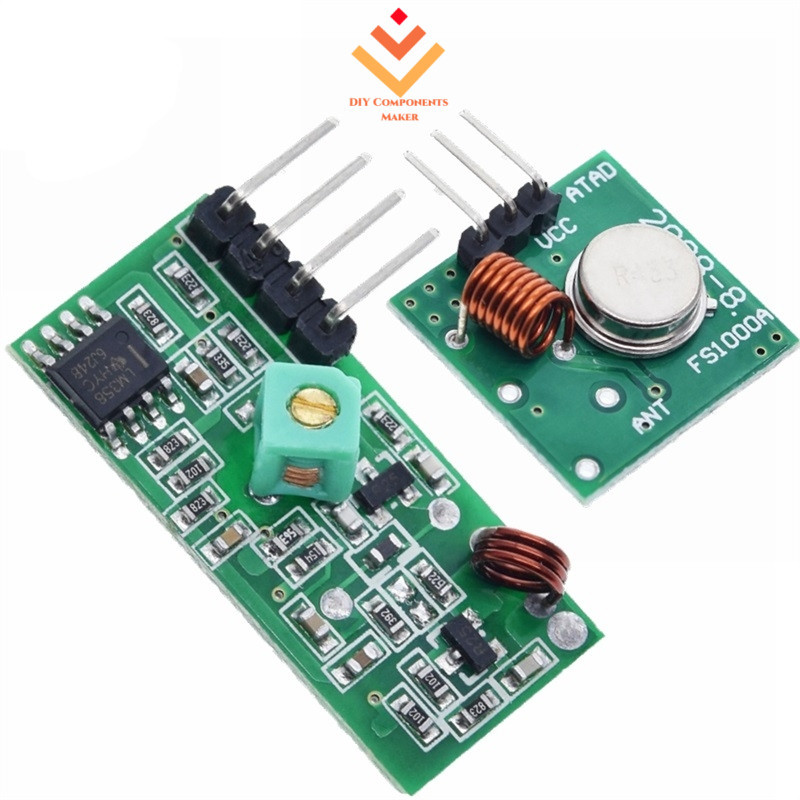 Bộ mô-đun phát và thu RF 433Mhz xy-mk-5v cho Arduino Raspberry Pi / ARM ...
