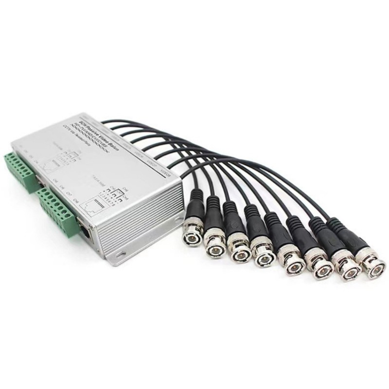 Btsg Balun Video thụ động 8 kênh tiết kiệm cho các dự án bảo mật quy mô lớn