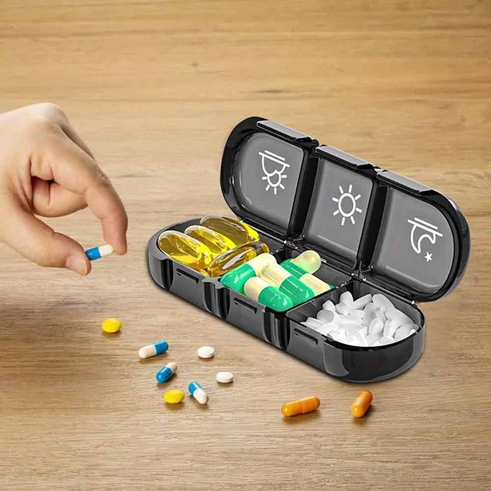 7Day Pill Box Medicine Storage Weekly Tablet Container Case Organizer Dispenser