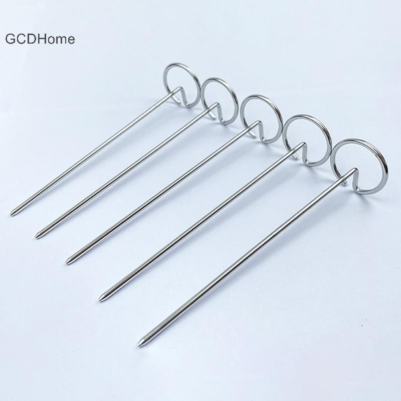 Gcdhome 10 Chiếc Nồi Chiên Không Khí Lò Nướng Dọc Xiên Nướng Phụ Kiện Đa Năng Thực Phẩm Thép Không Gỉ 304 Kim Nướng Đặc Biệt HOT