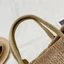Túi dệt ống hút BAMBOOB, Túi đi lại thông thường cổ điển, Túi đeo vai dung tích lớn hợp thời trang mùa hè
