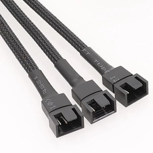 MOON 4Pin Cáp chia quạt PWM 9 8 inch Bộ chia quạt PC 1 đến 3 2 1 Bộ chuyển đổi Cáp mở rộng quạt PC