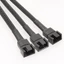 MOON 4Pin Cáp chia quạt PWM 9 8 inch Bộ chia quạt PC 1 đến 3 2 1 Bộ chuyển đổi Cáp mở rộng quạt PC
