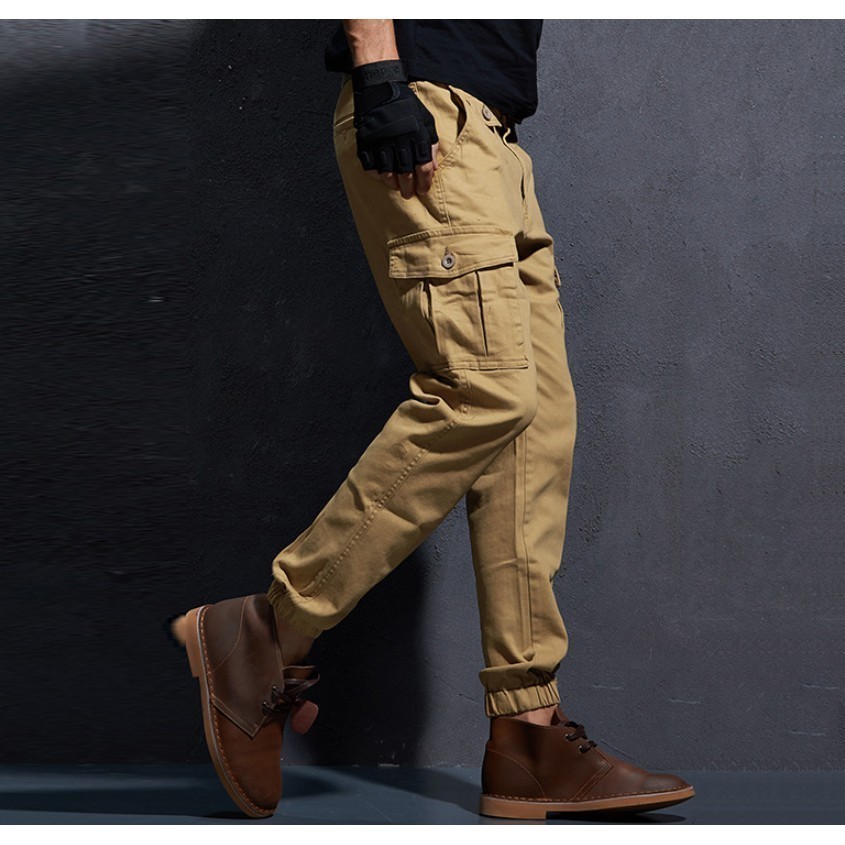 Quần Jogger túi hộp VANCENI_Men Multi Pockets Cargo Pants